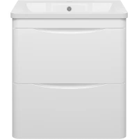 Тумба белый глянец 58,6 см Misty Атлантик П-Атл-01060-011П2Я