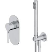 Смеситель для душа Feramolli Eva Bella CS1913 встраиваемый, с душевым гарнитуром, никель матовый