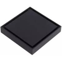 Душевой трап Feramolli Cubo BL065 100x100/50 мм, с решеткой, щелевой, черный матовый