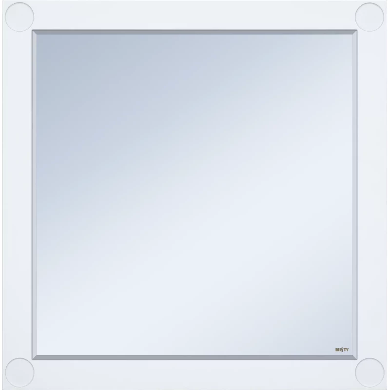 Зеркало Misty Лейла П-Лей02080-011 80x80 см, белый матовый