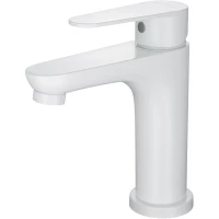 Смеситель для раковины Wonzon & Woghand Alfa WW-A40202-MW белый матовый