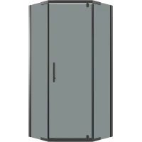 Душевой уголок Niagara NG-1009-14DT 89x89 см, профиль черный матовый, стекло тонированное