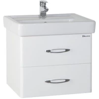 Тумба с раковиной белый глянец 60 см Bellezza Джела 4639809670013 + 4620000148562