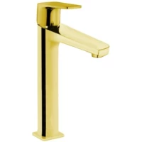 Смеситель для раковины Adell Azure 156845508 без донного клапана, золотой