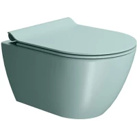 Унитаз подвесной GSI Pura 881615 безободковый, торнадо, голубой матовый