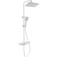 Душевая система Wonzon & Woghand ThermoKlick WW-B3098-A-MW 300x200 мм, с термостатом, белый матовый