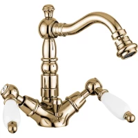 Смеситель для биде Emmevi Deco Ceramic 121614/BR с донным клапаном, бронза