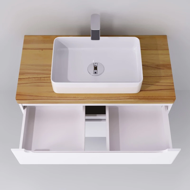 Тумба белый глянец 100 см Jorno Wood Wood.01.100/P/W + Wood.06.100/LW Тумба белый глянец 100 см Jorno Wood Wood.01.100/P/W + Wood.06.100/LW