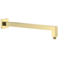 Кронштейн для верхнего душа AQUAme Savona AQM8704BG 387,5 мм, настенный, золотой матовый