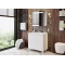 Комплект мебели белый глянец 80 см Onika Стрим 108055 + UM-COM80/1 + 208094 - 3
