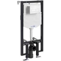 Инсталляция для унитаза WasserKRAFT Vils 56 56TLT.010.ME.WH03 с кнопкой смыва, белый