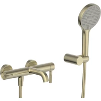 Смеситель для ванны Savol S-AF5524C с душевым гарнитуром, золотой матовый