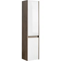 Пенал Belux Долли ПН 30 4810924269201 подвесной R, белый глянец/дуб денвер