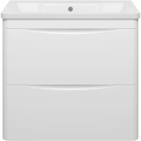 Тумба белый глянец 68,6 см Misty Атлантик П-Атл-01070-011П2Я