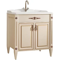 Тумба слоновая кость золотая патина 83,5 см Belux Империя Н 85 4810924220929