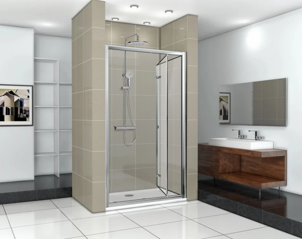 

Душевая дверь Cerutti Spa Bella D81T 80 см, профиль хром, стекло прозрачное