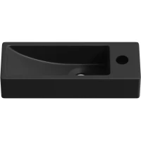 Раковина Lavinia Boho Bathroom Sink 33311022 38x14 см L, рукомойник, черный матовый
