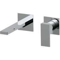 Смеситель для раковины AQG Bold Two 01BOC180CR встраиваемый, хром