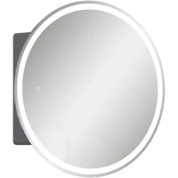 Зеркальный шкаф Equil Smile szSMILE.D600 60x60 см L/R, с LED-подсветкой, сенсорным выключателем, графит матовый