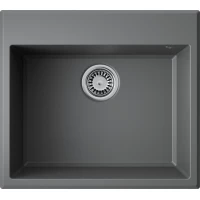 Кухонная мойка Omoikiri Tetogranit Tedori 57-PL 4993987 57x51 см, платина