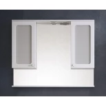 Изображение товара зеркальный шкаф 105x85 см белый глянец corozo прованс sd-00000469