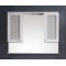 Зеркальный шкаф 105x85 см белый глянец Corozo Прованс SD-00000469 - 1
