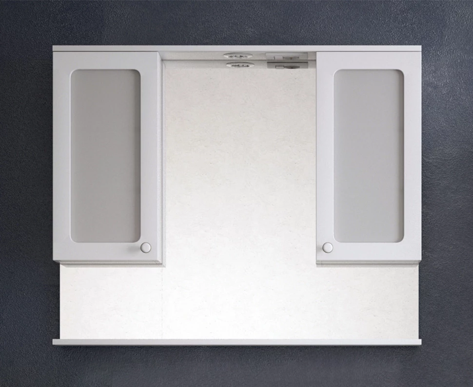 Зеркальный шкаф 105x85 см белый глянец Corozo Прованс SD-00000469 зеркальный шкаф corozo прованс 105 с белый sd 00000469
