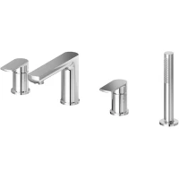 Смеситель на борт ванны Newform Haka 72082C.21.018 с душевым гарнитуром, хром