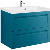 Тумба под раковину Art&Max Platino AM-Platino-750-2C-SO-TM 73,6 см, подвесная, бирюзовый матовый
