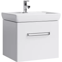 Тумба с раковиной белый глянец 60 см Aqwella Neo Neo.01.06/1 + 1.WH30.2.082