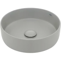 Раковина-чаша AQUAme AQM5012MFG 35,5x35,5 см, накладная, светло-серый матовый