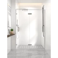 Душевая дверь Veconi Premium Alassio AL-150-00-CH-C4 150 см, профиль хром, стекло прозрачное