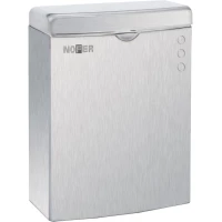 Контейнер для мусора Nofer 09002.S 5л, настенный, нержавеющая сталь