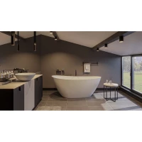 Ванна из литьевого мрамора Whitecross Spinel A 0209.150070.200 150x70 см, отдельностоящая, белый матовый