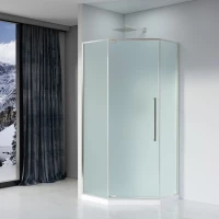 Душевой уголок 100x100 см Black & White Stellar Wind S815 CF 8151000CF матовое