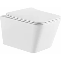 Унитаз подвесной GID Tr2143TF безободковый, торнадо, с сиденьем микролифт, белый