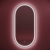 Зеркало Sancos Oval OV45F 45x90 см, с LED-подсветкой, сенсорным выключателем, диммером