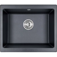Кухонная мойка Granula 5551, ШВАРЦ 55,5x46 см, черный металлик