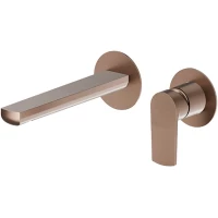 Смеситель для раковины Newform Haka 72028E.59.067 встраиваемый, без донного клапана, медь матовая