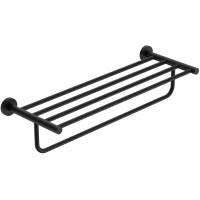 Полка для полотенец AQUAme Trento AQM7206MB 60,7 см, черный матовый