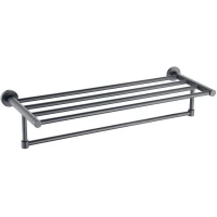 Полка для полотенец Aquatek Вега AQ4015BGM 60,2 см, оружейная сталь матовый  