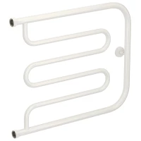 Полотенцесушитель водяной 500x650 белый глянец Сунержа Лира+ 12-4011-5065