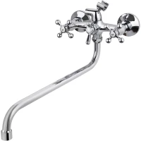 Смеситель для ванны Viko V-1015 универсальный, с душевым гарнитуром, хром