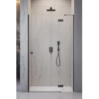 Душевая дверь Radaway Essenza Brushed GunMetal DWJ 110 Right 1385015-92-01R 110 см R, профиль оружейная сталь матовый, стекло прозрачное