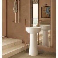 Раковина Vincea Solid Surface VBS-4SP02MW 48x48 см, напольная, белый матовый