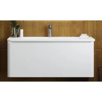 Тумба под раковину Art&Max Sanremo AM-Sanremo-1000-1C-SO-BL 98,8 см, подвесная, белый глянец