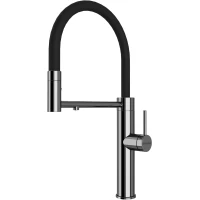 Смеситель для кухни Paulmark Ganymede Ga213199-CR с подключением к фильтру, гибким изливом, хром