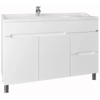 Тумба белый глянец 120 см Санта Лондон 224031