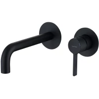 Смеситель для раковины Splenka S221.11.05 встраиваемый, черный матовый