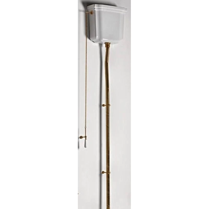 Сливная труба для высокого бачка (труба из 3 частей) бронза Kerasan Waldorf 757393